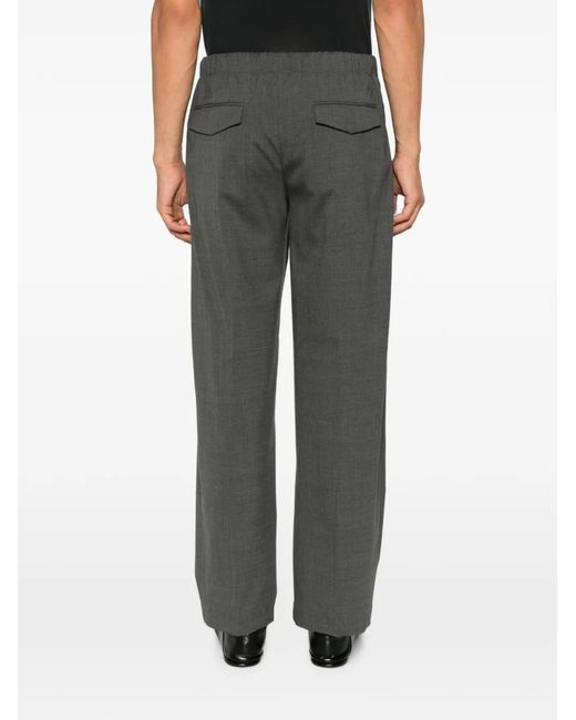 Lardini Gray Elasticated-Waistband Trousers for men