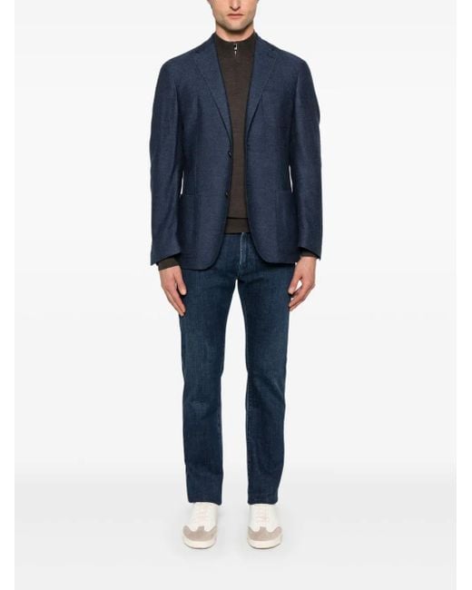 Corneliani Gray Wool Sweater for men