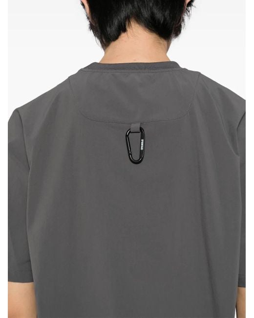 Spoonyard Gray Packable Side Zip Pockets T-Shirt