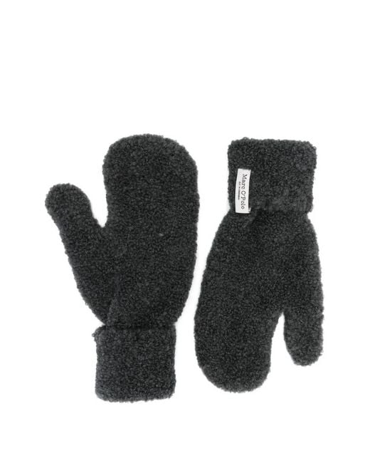 Marc O' Polo Black Textured Gloves