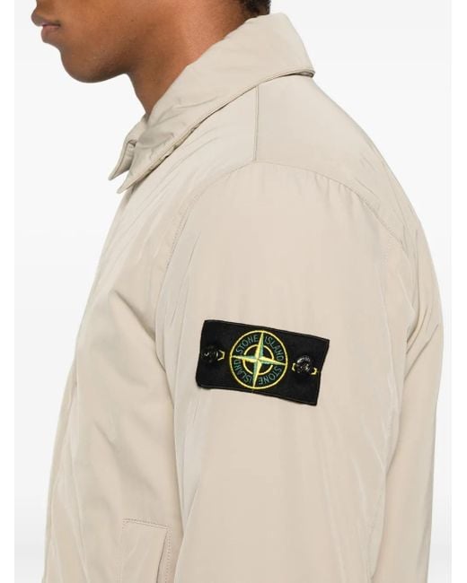 Stone Island Natural Patch-Pocket Coat for men