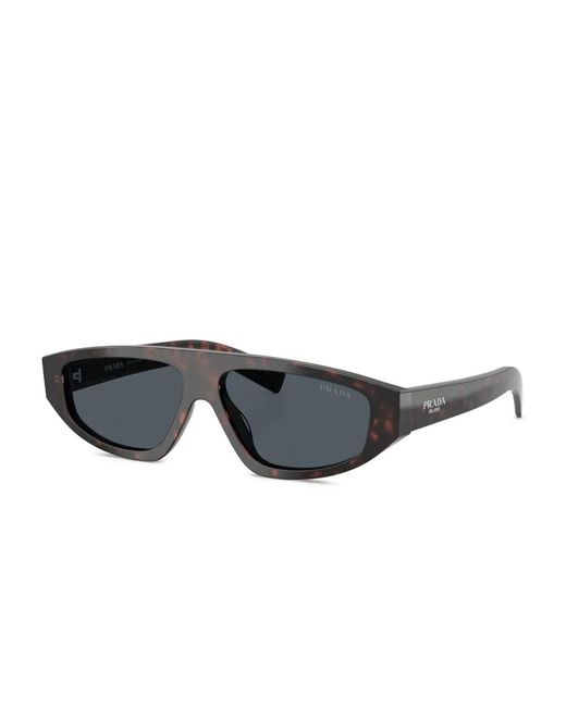 Prada Blue Geometric-Frame Sunglasses for men