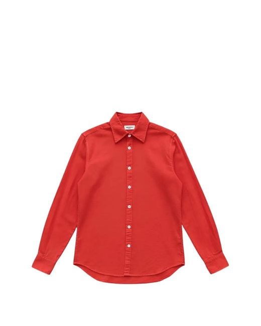 Cellar Door Red Long-Sleeve Button-Down Shirt