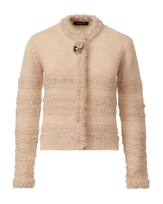 Fabiana Filippi Natural Button-Detail Cardigan