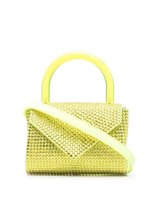 Gedebe Satin Cookie Crystal-embellished Tote Bag in Yellow - Lyst