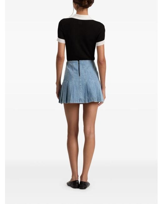 Alice + Olivia JUPE COURTE CARTER en Blue Alice + Olivia