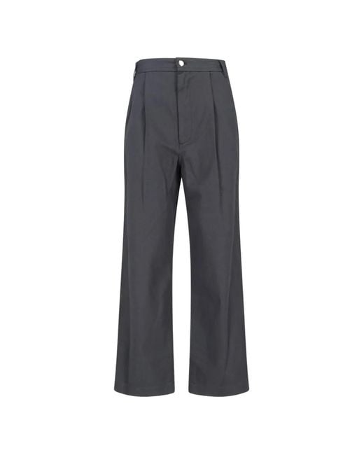 Low Classic Blue High-Rise Trousers