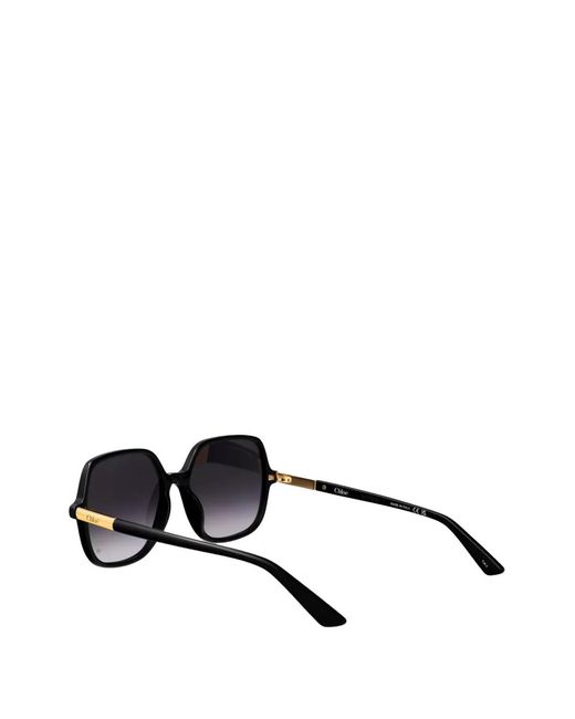 Chloé Black Square-Frame Sunglasses