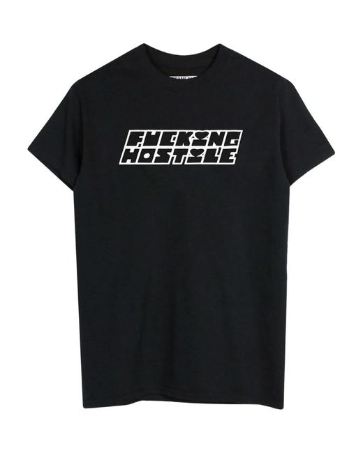 Dreamland Syndicate Black Hostile Cotton T-Shirt for men