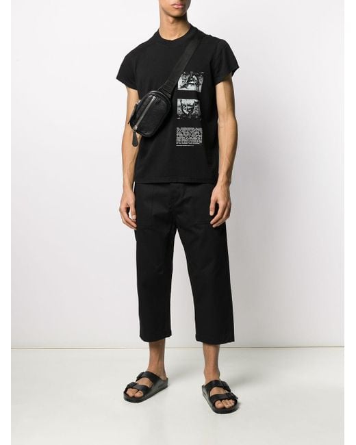 Rick Owens Satanic Print T-shirt in Black for Men | Lyst