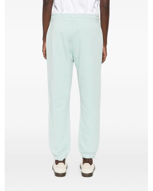 Gant Blue Drawstring-Fastening Logo-Embroidered Track Pants