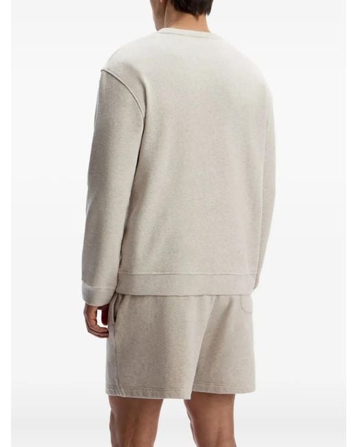12 STOREEZ Gray Crew-Neck Long-Sleeve Sweatshirt for men