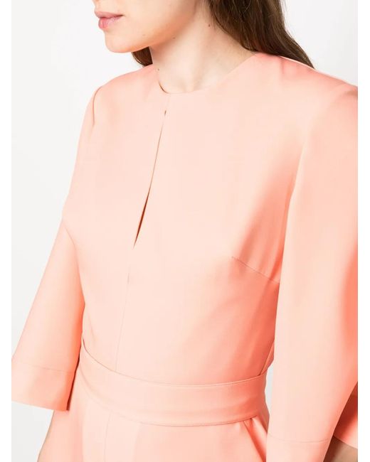 Elie Saab Pink Gradient-Effect Silk Jumpsuit