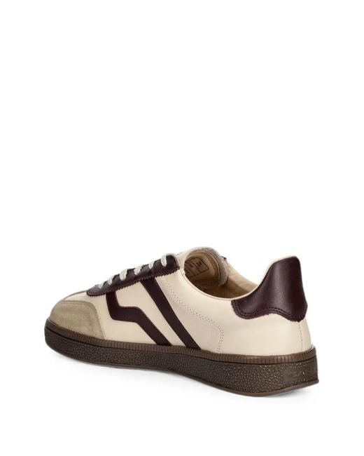 Gant Natural Leather Suede-Panel Sneakers