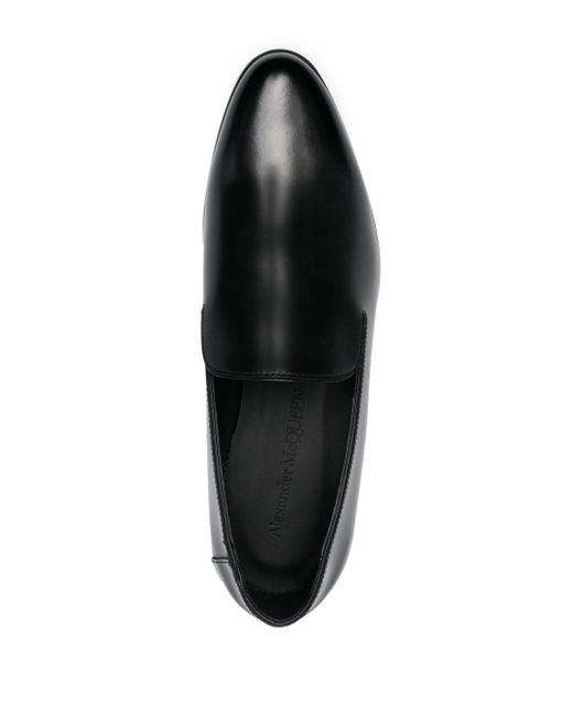 Alexander McQueen Leren Laarzen Met Metalen Hak in het Black voor heren
