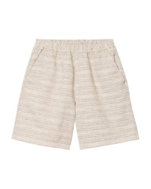 Short Rayé À Taille Élastiquée Carhartt pour homme en coloris White