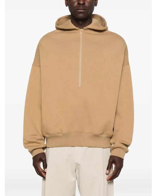 Fear Of God Natural Half-Zip Hoodie for men