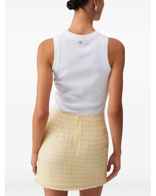 Liu Jo White Top With Appliqués