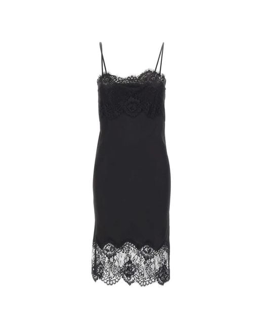 Herskind Black Linus Lace-Trim Dress