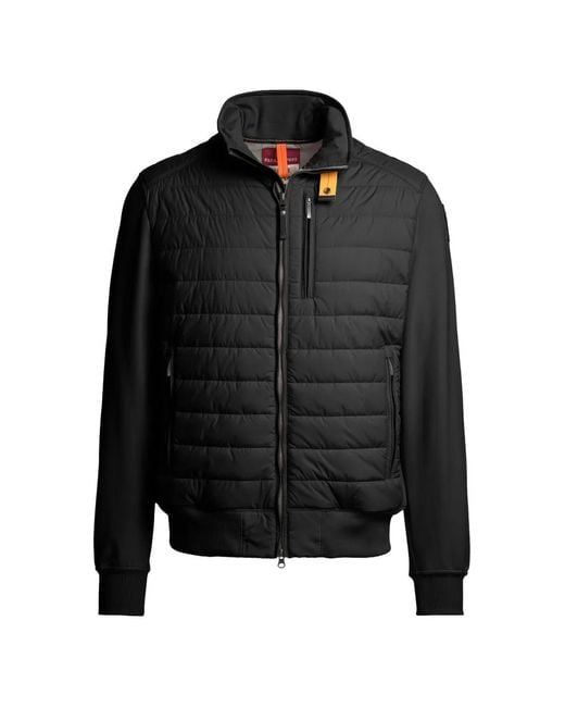 Parajumpers Black Elliot Quilted Jacket for men