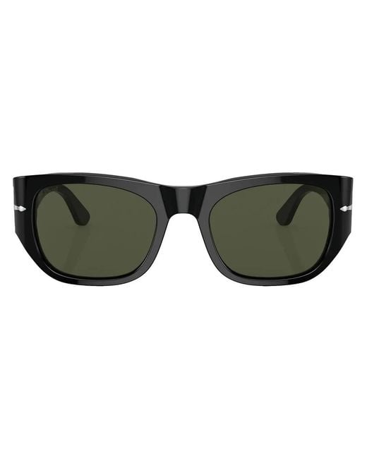 Persol Green Square-Frame Tinted Sunglasses