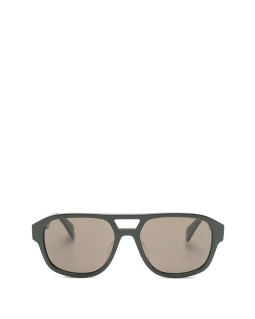 KENZO Gray Browline Sunglasses