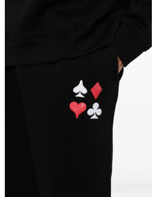 Melt Black Graphic-Print Track Pants for men