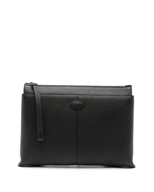 Tod's Documentenmap Medium Clutch in het Black voor heren