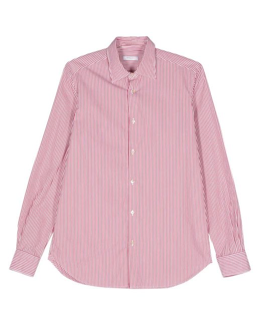 Boglioli Pink Candy-Stripe Shirt for men