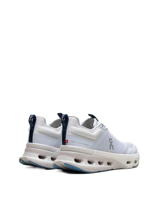On Shoes White Cloudnova X "Arctic/Niagara" Sneakers