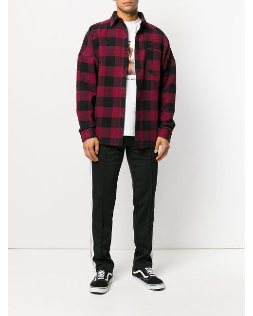 palm angels tartan shirt