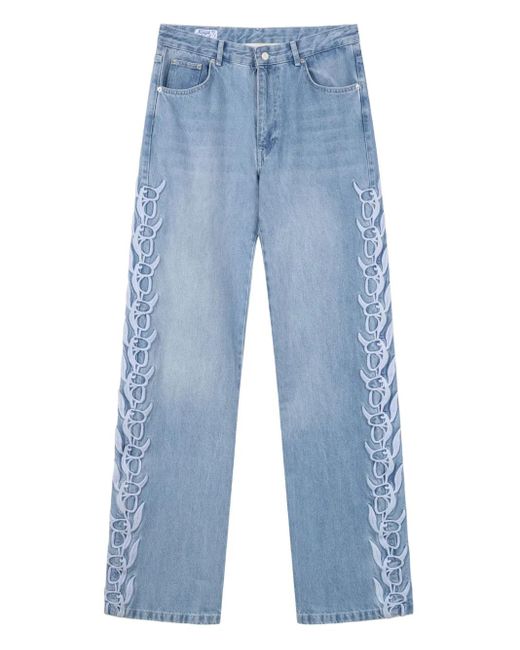 Vaqueros Amity ROUGH de color Blue