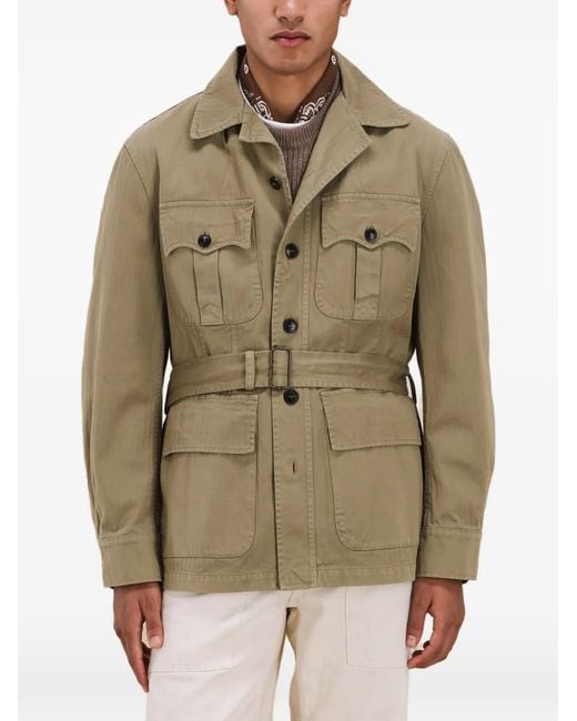 Fortela Natural Belted Jacket for men