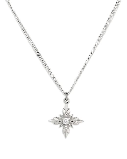 Emanuele Bicocchi White Stella Ventis Star-Pendant Necklace
