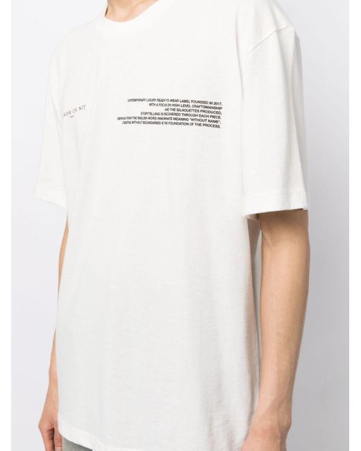 Ih Nom Uh Nit White Slogan-print Jersey T-shirt for men