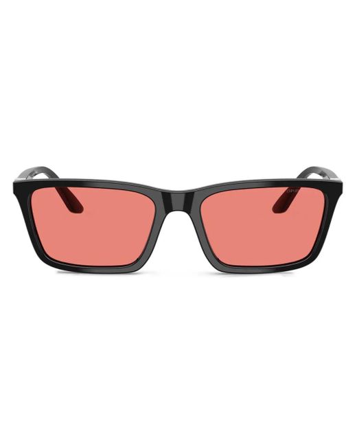 Emporio Armani Pink Rectangle-Frame Sunglasses
