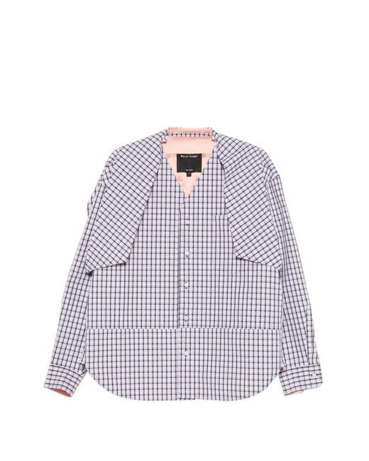 MERYLL ROGGE Geruit Blouse in het White