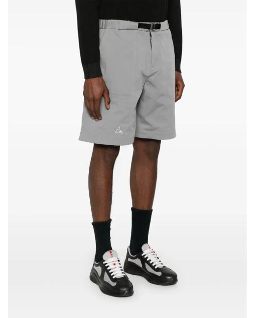 Roa Gray Logo-Print Shorts for men