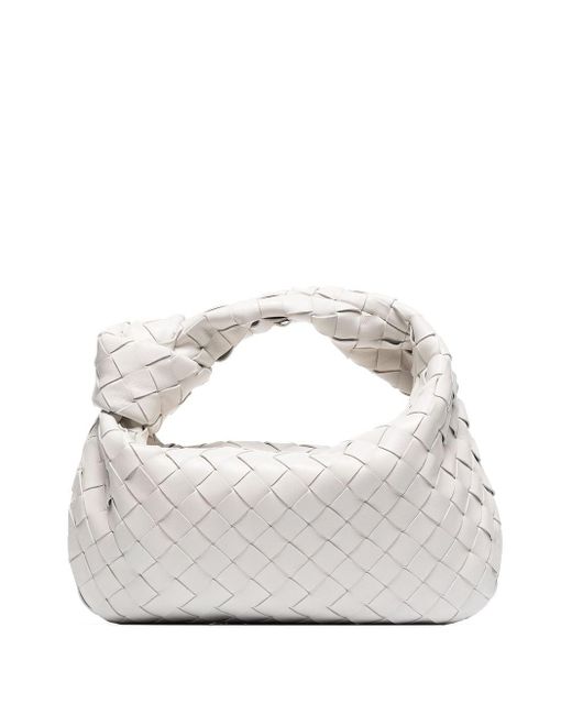 Bottega Veneta White Jodie Leather Mini Bag