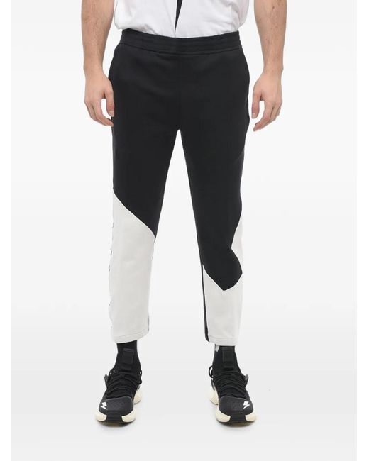 Neil Barrett Black Modernist Panelled Track Pants for men