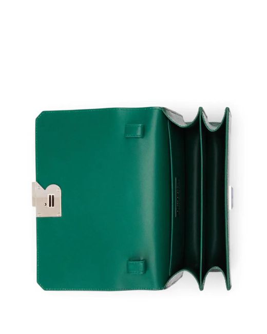 Ralph Lauren Green Small Lizard Cross Body Bag