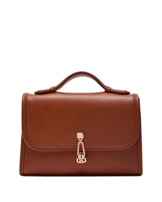 Gabriela Hearst Brown Small Leonora Leather Tote Bag