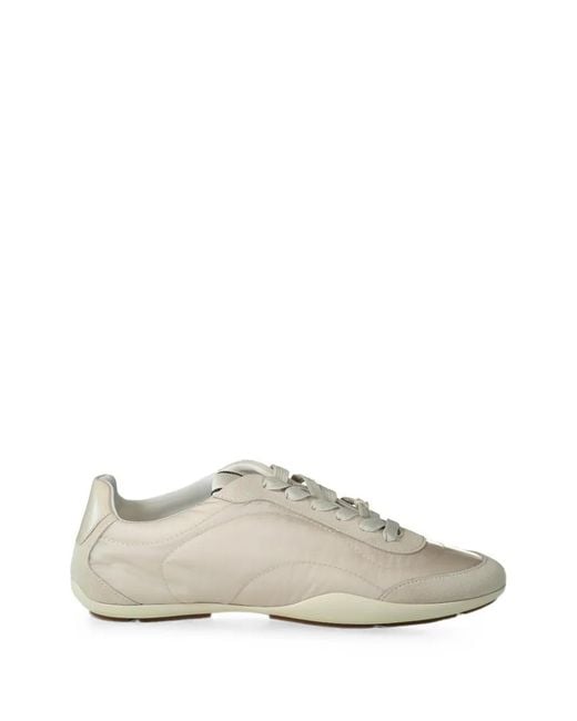 Brunello Cucinelli White Panelled Sneakers