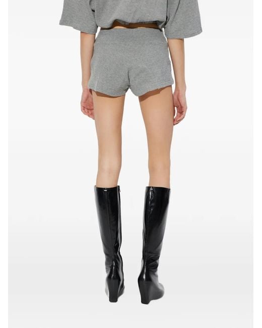 M I S B H V Gray Logo Shorts