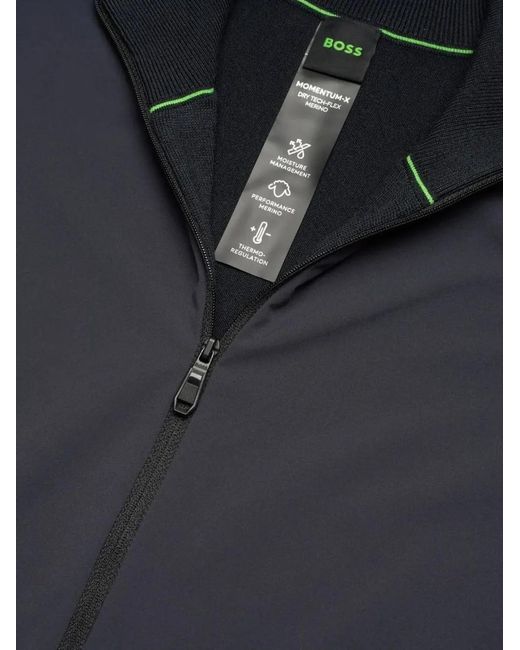 Boss Blue Zip Patch Jacket for men