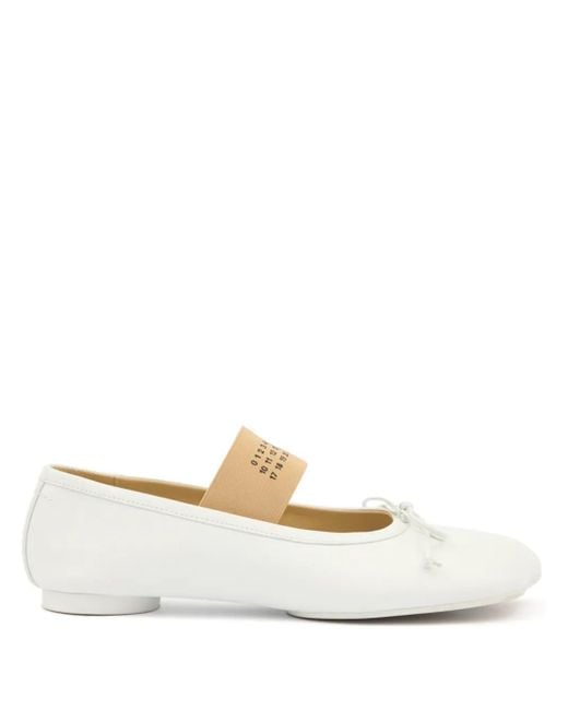 MM6 by Maison Martin Margiela Anatomic フラットシューズ White