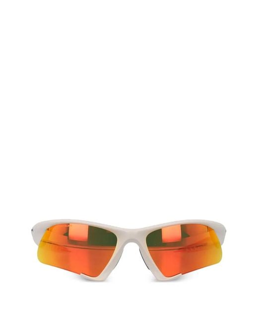 Oakley Orange Suture Jacket Wrap-Around Sunglasses