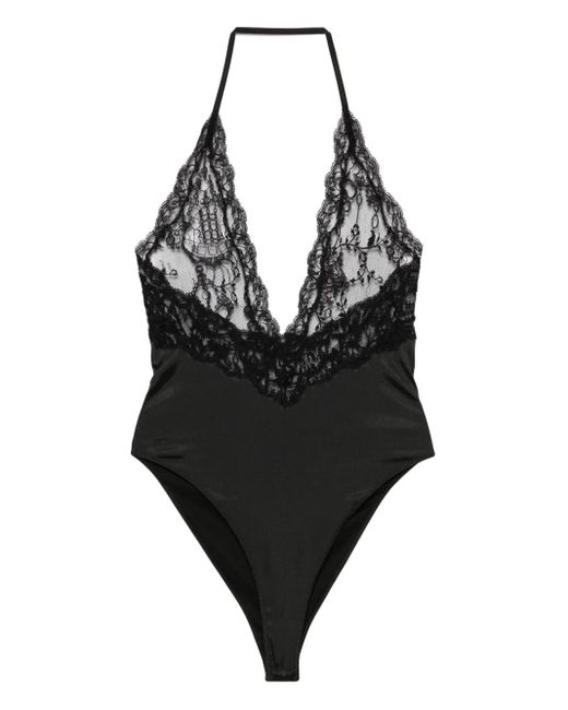 Givenchy Women's Black Chandelier Lace Bodysuit