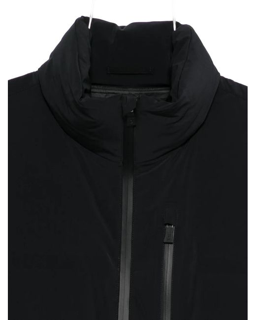 Herno Black Zip-Up Sleeveless Jacket for men