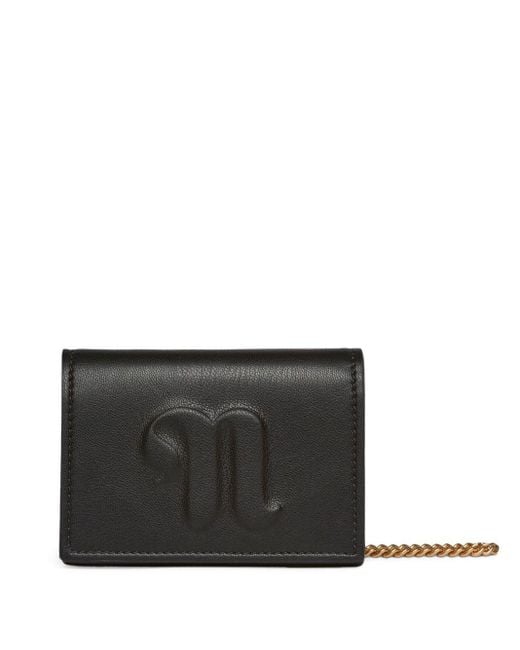 Nanushka Black Kingsley Portemonnaie Mit Kette